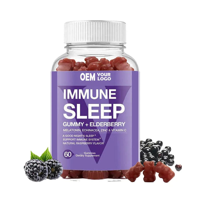 Adult Night Sleep Assist Gummy Candy Helps Deep Sleep with Melatonin Echinacea Zinc & Vitamin C