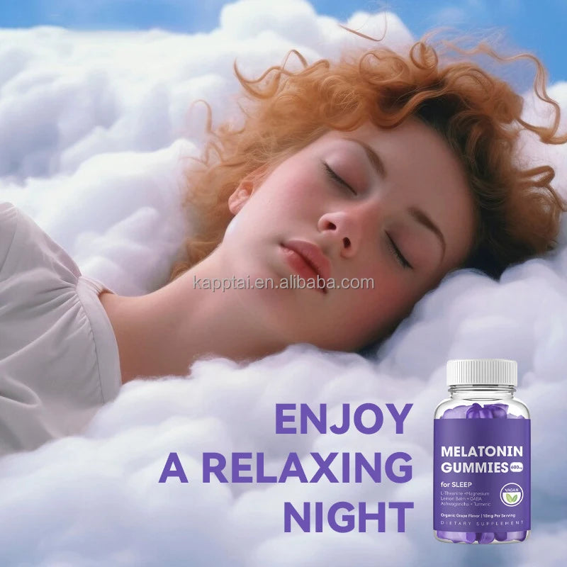 Adult Night Sleep Assist Gummy Candy Helps Deep Sleep with Melatonin Echinacea Zinc & Vitamin C