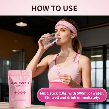 ACORN Electrolyte Effervescent Powder Beverage Support Energy Focus Electrolyte Powder with Peach Flavor