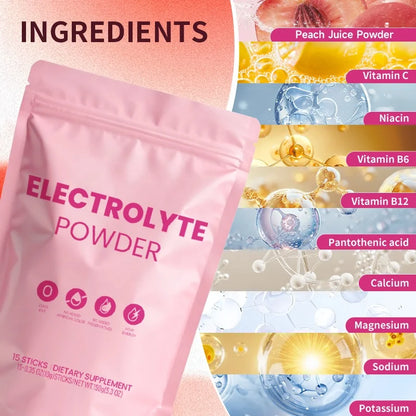 ACORN Electrolyte Effervescent Powder Beverage Support Energy Focus Electrolyte Powder with Peach Flavor