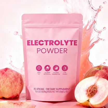 ACORN Electrolyte Effervescent Powder Beverage Support Energy Focus Electrolyte Powder with Peach Flavor
